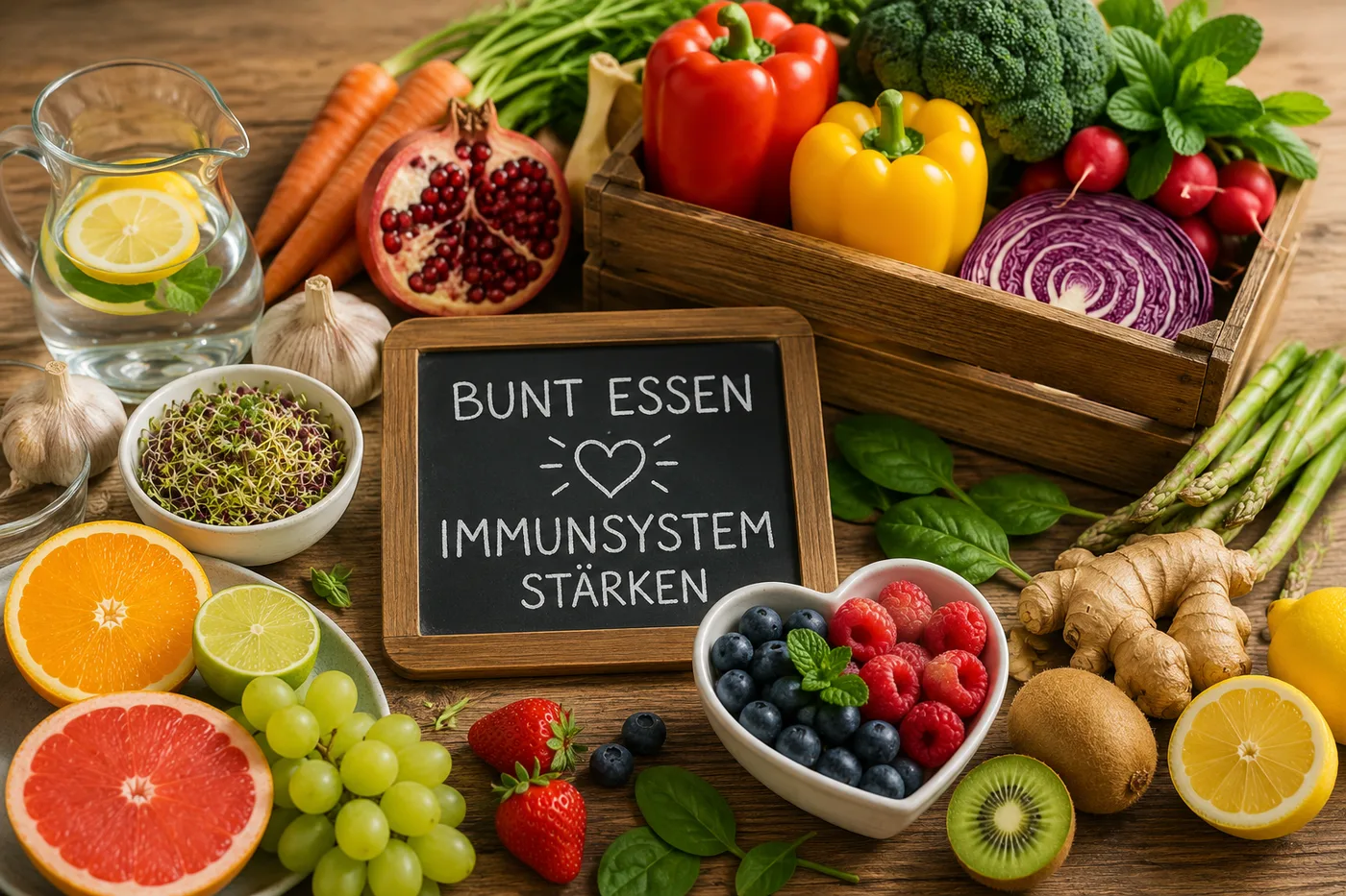 Bunt essen und Immunsystem stärken